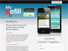 Tablet Screenshot of myrefillrxapp.com